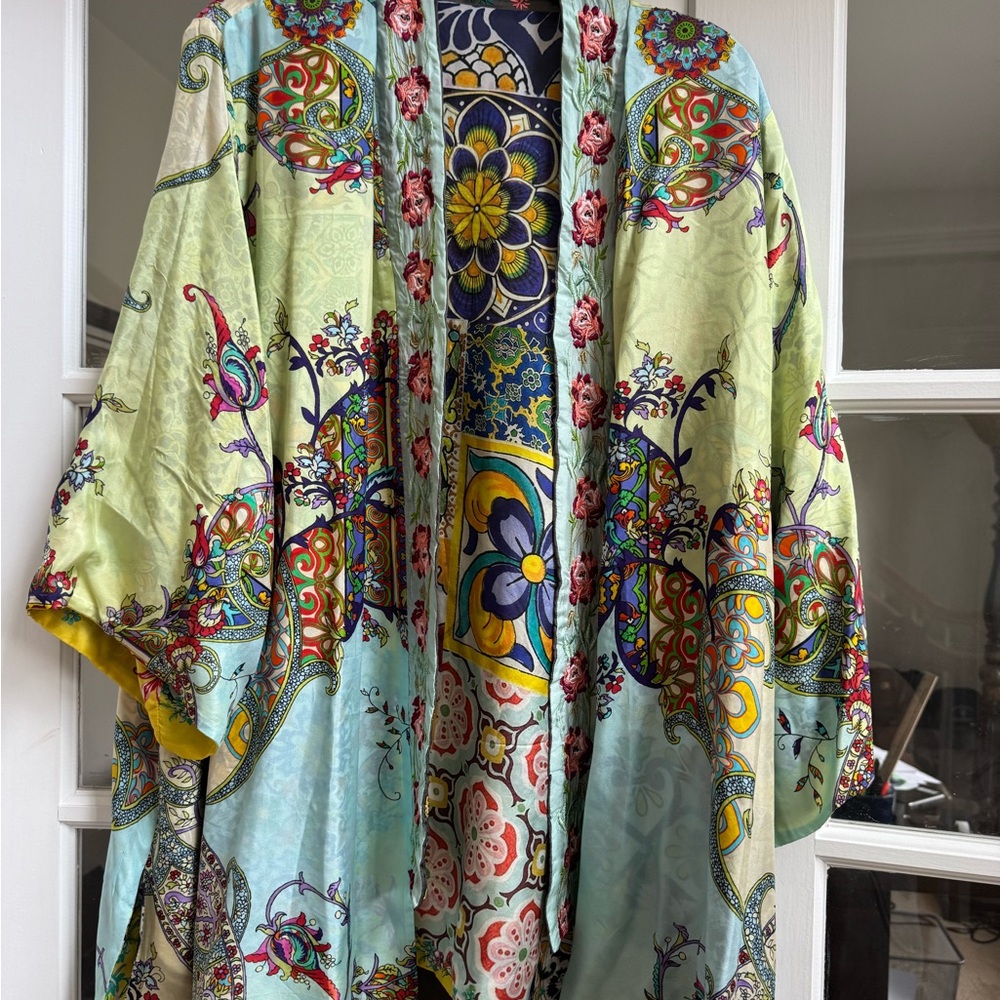 Johnny was silk reversible kimono XL - Picture 3 of 9